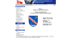 Desktop Screenshot of bip.marciszow.pl